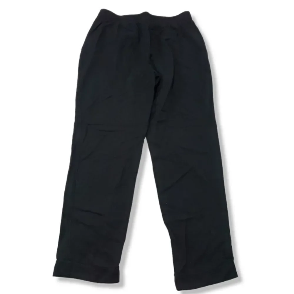 Kenar Pants Size 2 100% Rayon Women's Pull On Pants Tapered Leg Casual Black EUC